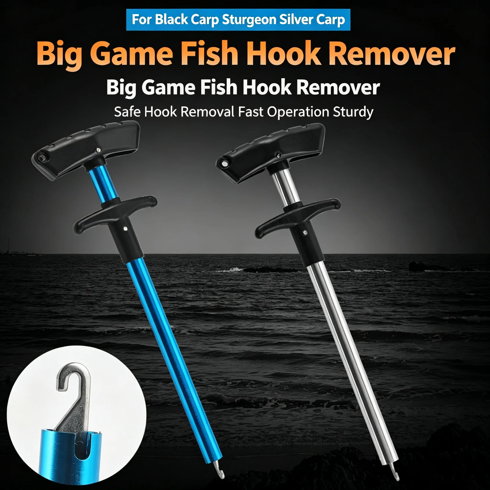 2PCS T Shaped Fish Hook Remover Fishing Hook Separator Fast Hook Extractor Fishing Tackle Accessory Outdoor Fishing Tool