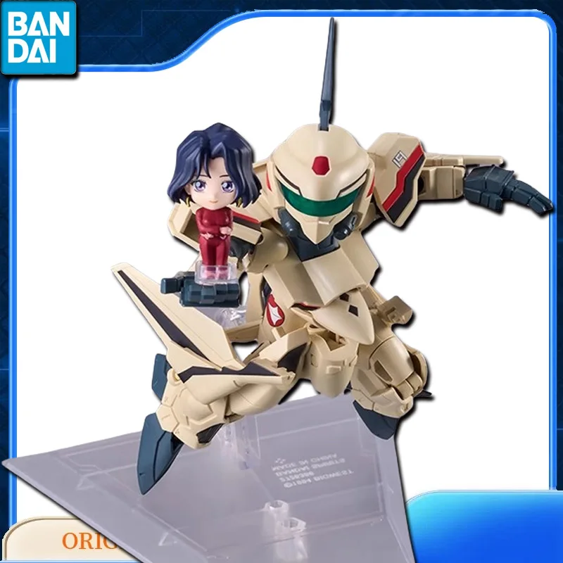 Bandai Original Genuine MACROSS PLUS TINY SESSION YF-19 Anime Action Figures Toys for Kids Gift Assembly Model Ornaments