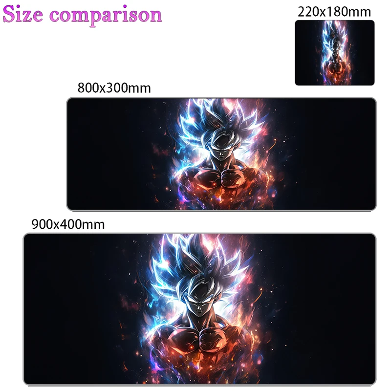 90x40cm dbz mouse pad dragon balll z gamer grande computador notebook pc mousepad tapete acessórios de jogos teclado tapete de mesa