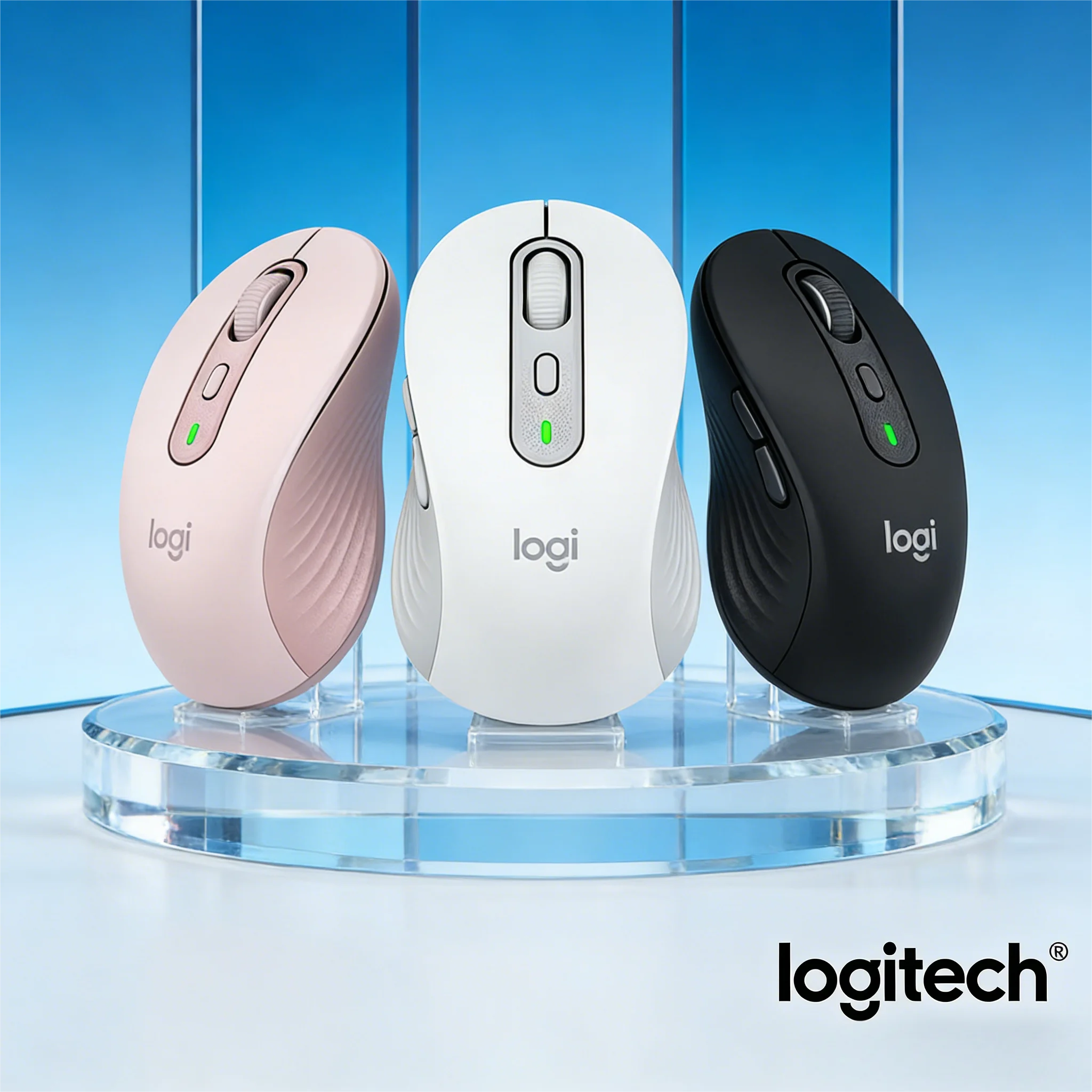 

M750 Logitech Silent Mouse, Bluetooth Wireless, Pocket-Sized, Cross-Device Sync for Business Travel