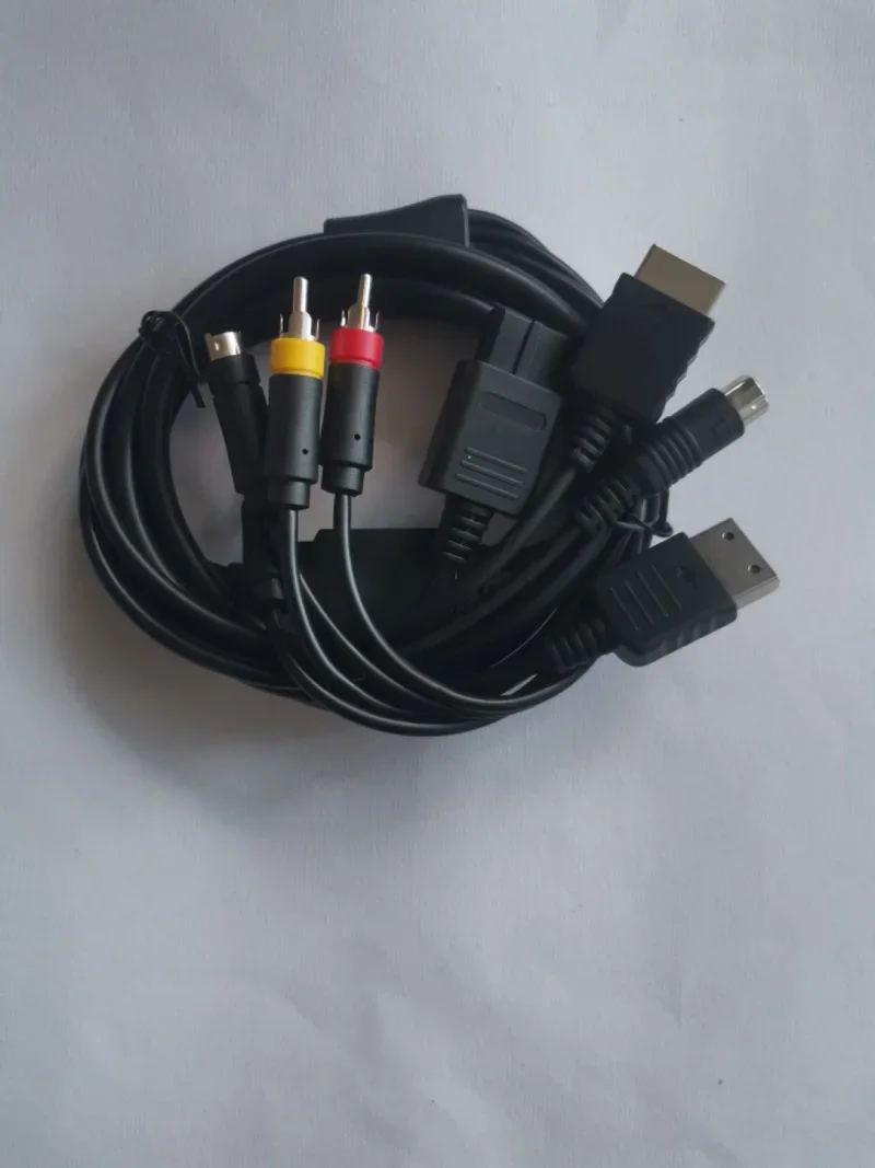 S-Video AV متعدد وحدة التحكم لعبة نظام مهائي كابلات ل N64 PS2 Sega DC128 Saturn SS الكلاسيكية الألعاب وحدة التحكم الاتصال الحبل