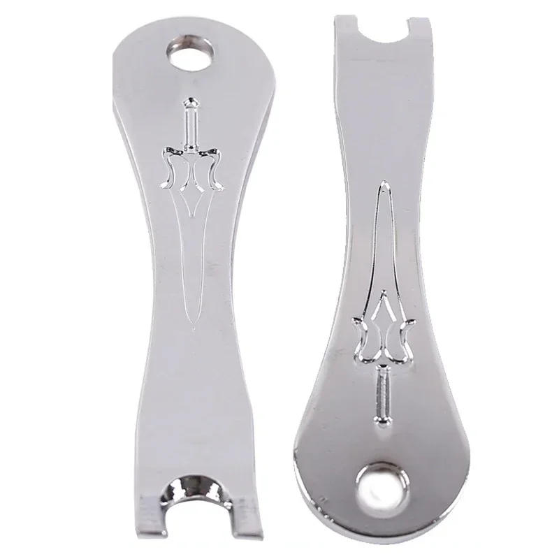 1PC Professional Guitar String Winder Puller Tool Metal Head Wood Handle for Acoustic Electric Bass