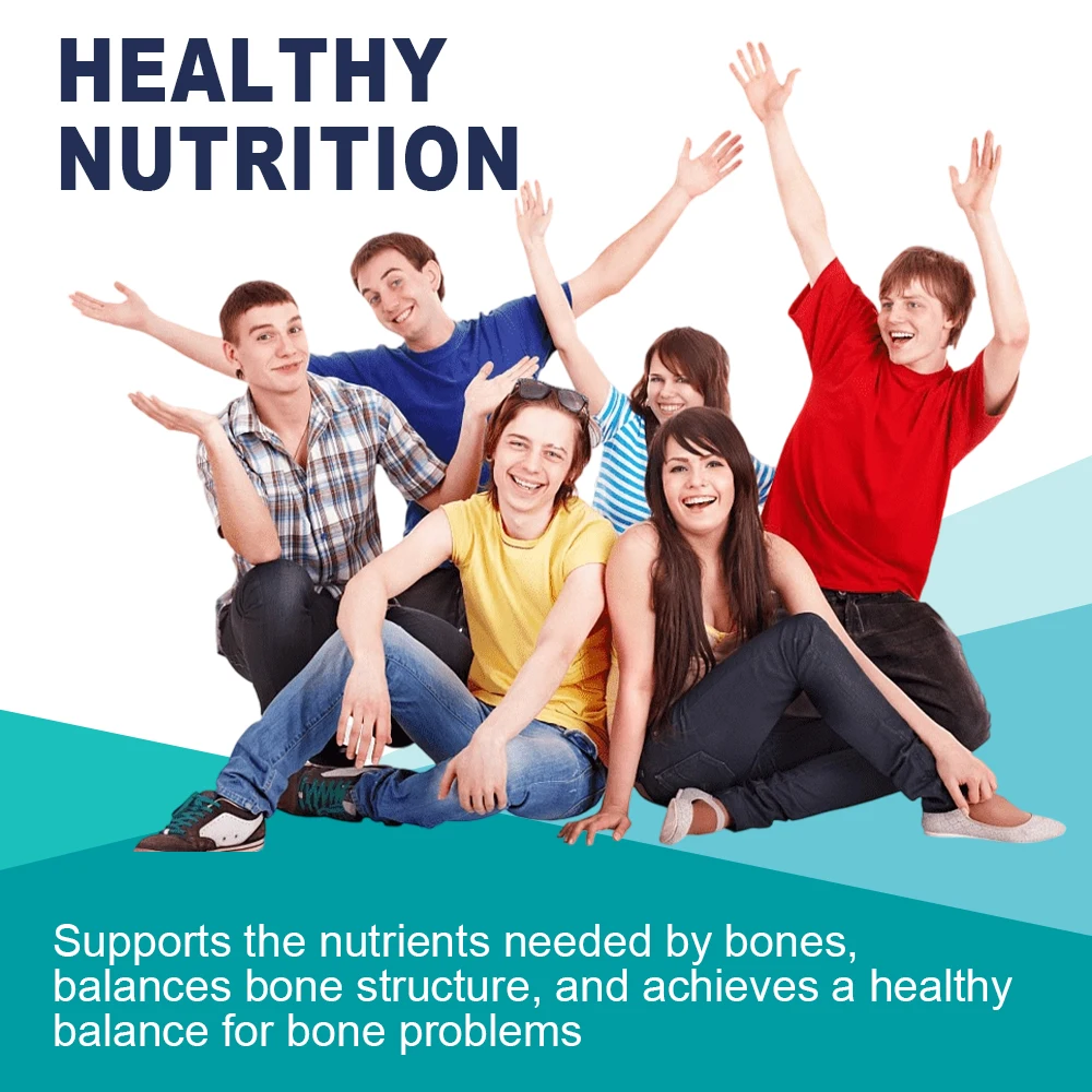 مكمل فيتامين نمو المراهقين مع الكالسيوم فيتامين د الكالسيوم والزنك لصحة العظام ويعزز نمو العضلات #4