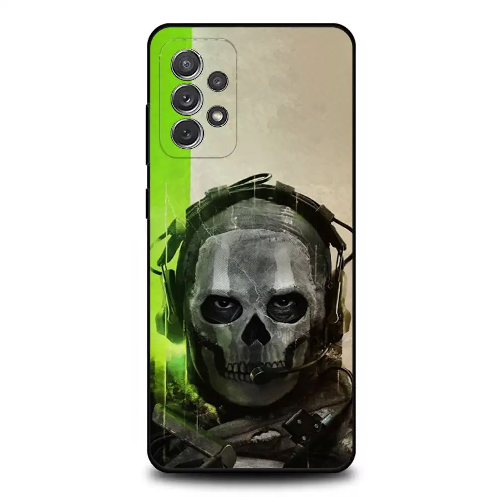 COD Call Of Duty G-Ghosts حافظة هاتف لهاتف سامسونج S 25,24,23,22,30,21,10,9,Ultra,Plus,Lite,FE,4,5G حافظة ناعمة سوداء