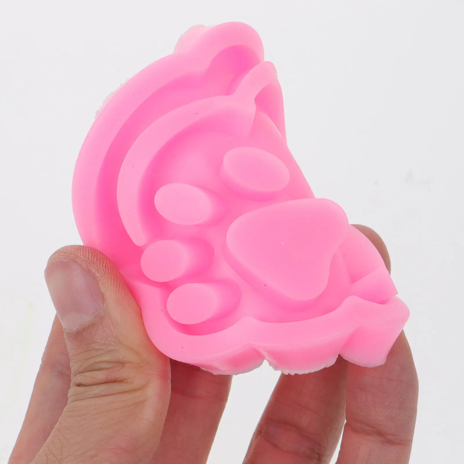 

4Pcs Nonstick Flexible Silicone Keychain Mold DIY Resin Aroma Pendant Charm Mold Car Aromatherapy Casting Craft Supply