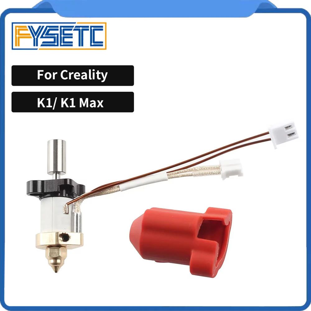 For Creality K1/ K1 Max Upgraded Hotend Kit Ceramic Heating Block High Temperature Resistant Titanium Alloy Throat Hotend