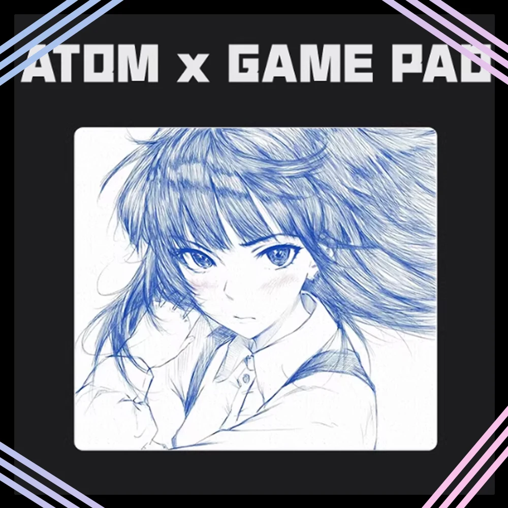 ATOM Resin Gaming Mousepad FPS Speed and Control Mouse Pad Skidproof Waterproof For CSGO APEX Valorant Pc Accessories Gifts