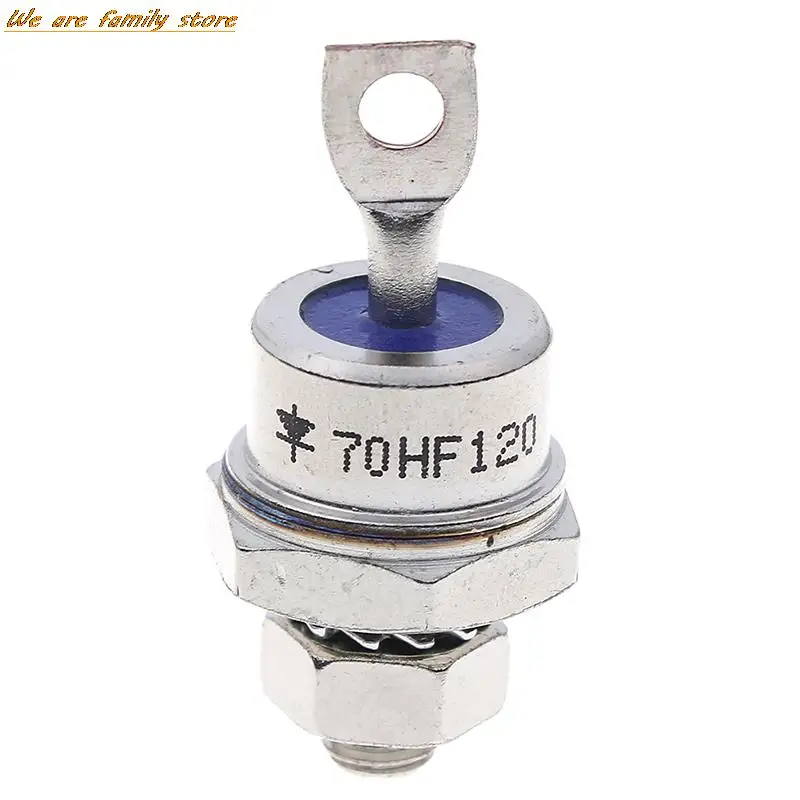 Rectificador de alta potencia 70HF120 70A 1200V, tipo perno metálico, accesorios de diodos, 1 unidad