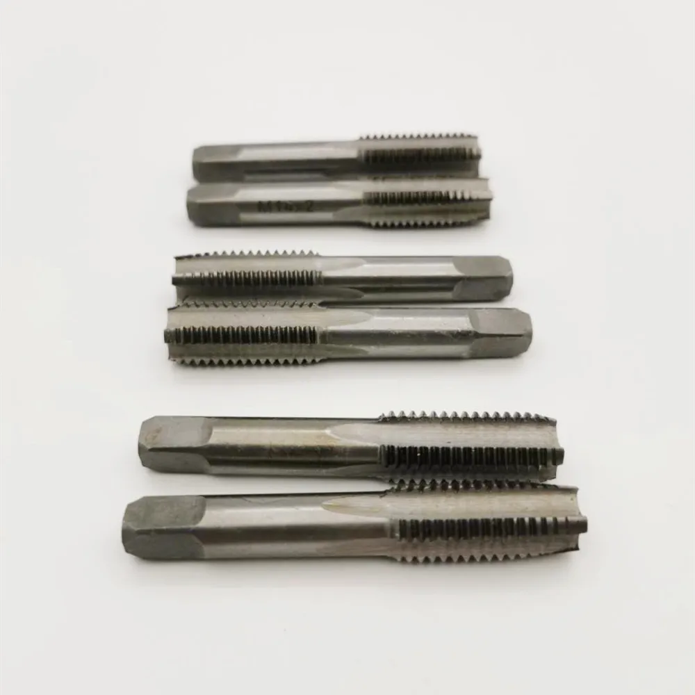 For Shuangfa Alloy Steel Hand Tap Straight Flute Square Shank Metalworking Tapping Tool Thread Cutting Machine Repair Part