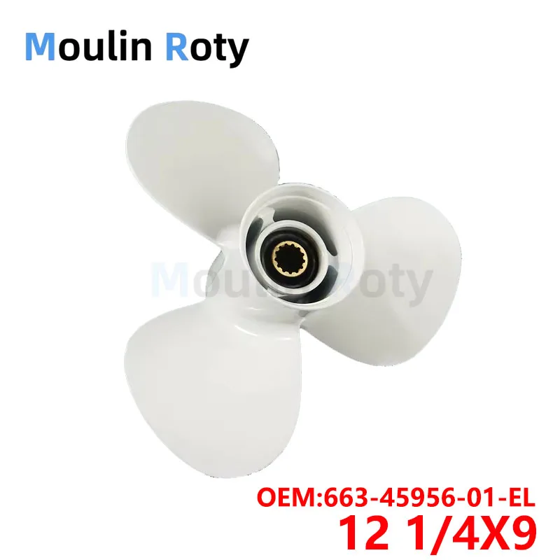 aluminum-alloy-three-blade-outboard-propeller-1225×-9inch-suitable-for-yamaha-25-60hp-motor-12-1-4x9-13-tooth-spline-marine-propulsion-propeller-663-45956-01-el
