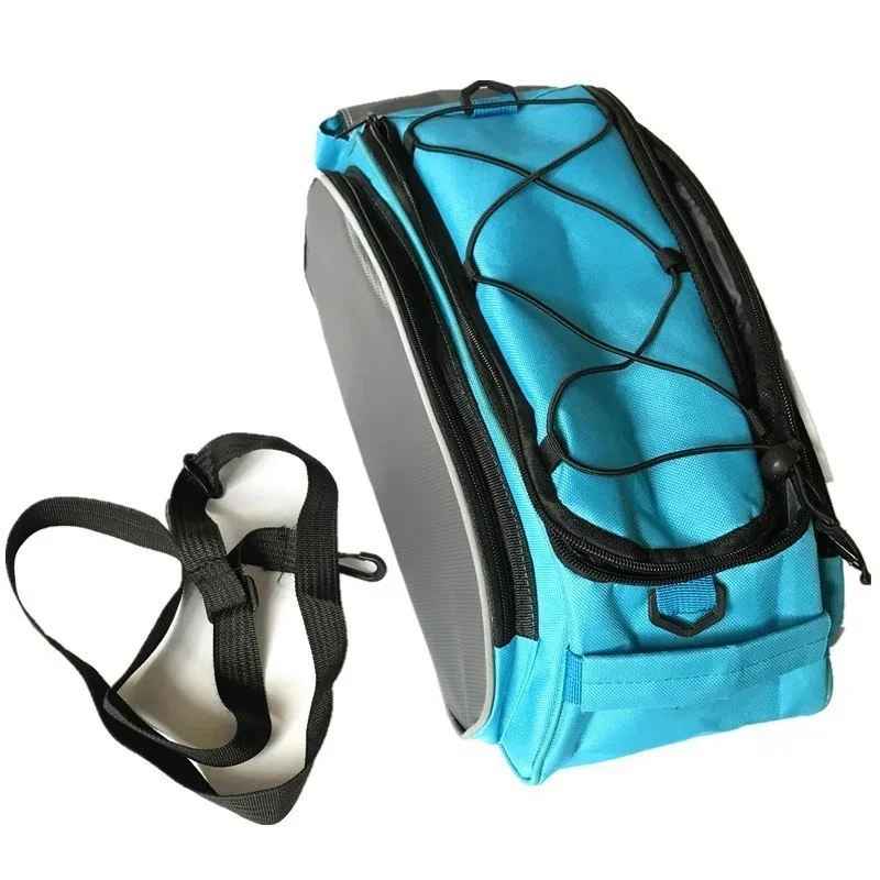 13L Bicycle Rear Seat Bag Riding Waterproof Rear Seat Storage MTB Bike Bags Cycling Trunk Backseat Handbag Saddle Shoulder Bag