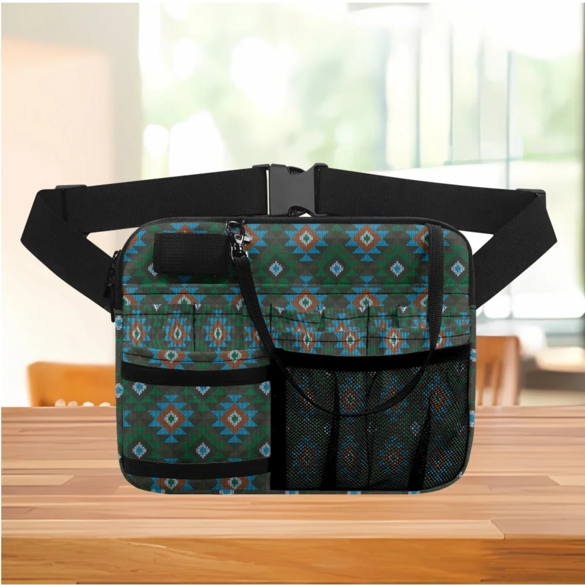 Riñonera de enfermería con estampado étnico Tribal indio, soporte de herramientas para Hospital, bolsa de cintura informal, bolsa organizadora de cinturón médico, regalo nuevo