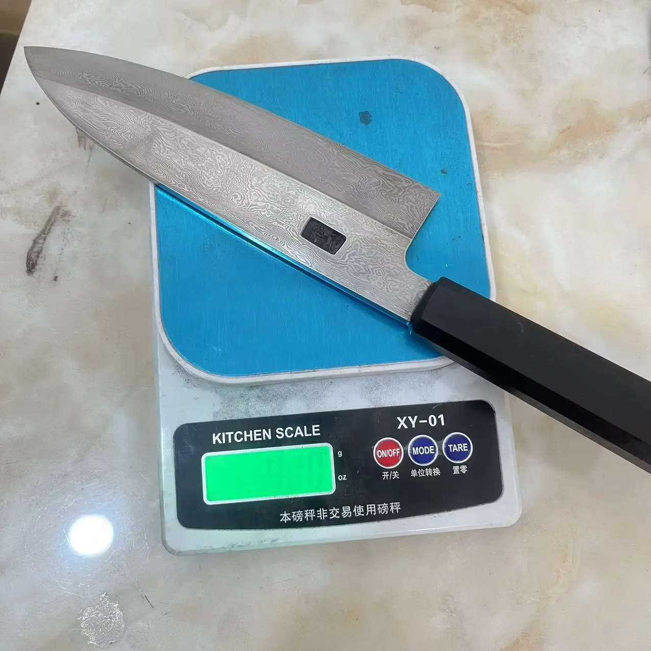 7 Inch Deba Knife Single-edged Blade Handmade 300+ Layers Damascus Steel Slicing Sushi Cleaver Sashimi Kitchen Knives With Cover