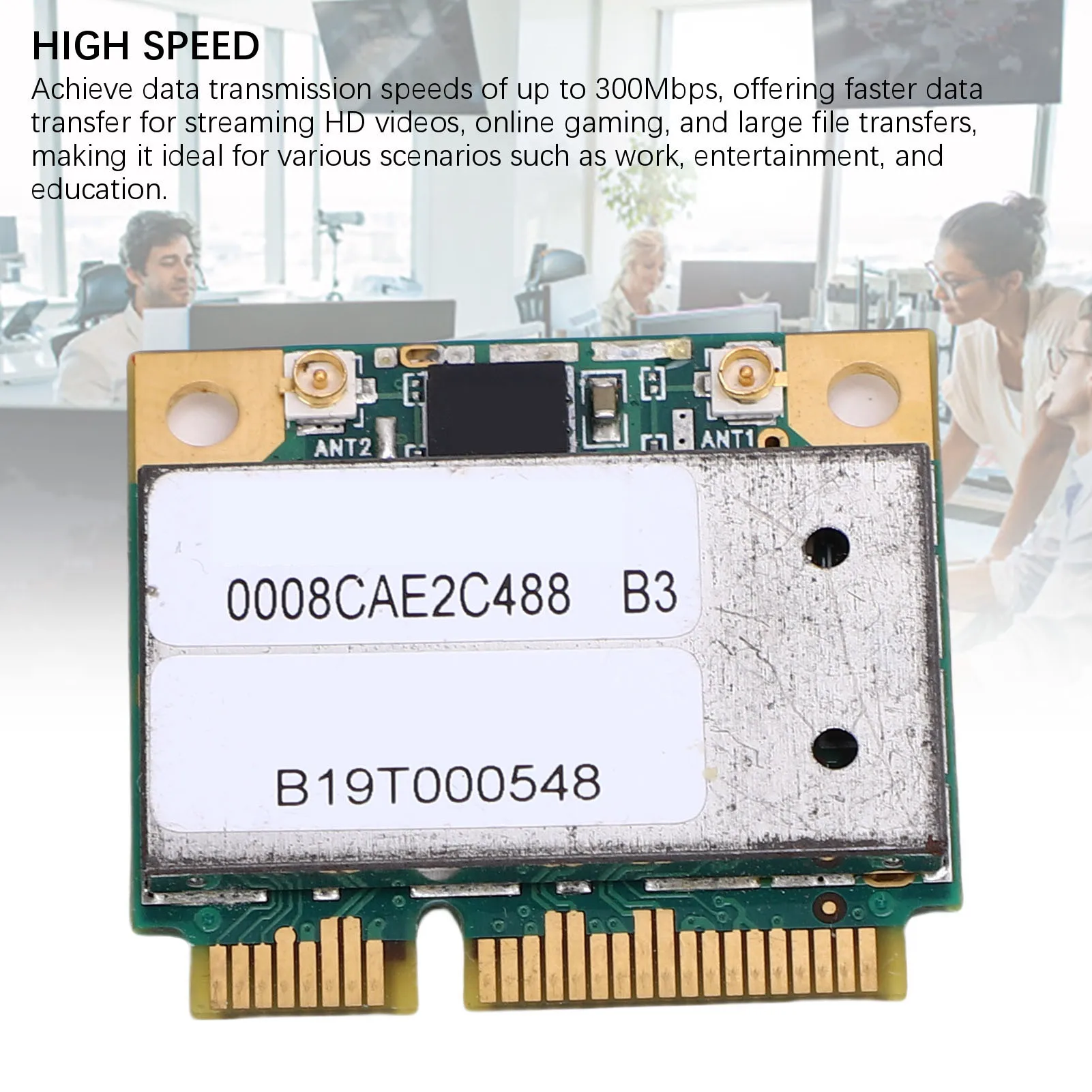 Laptop PCIE WiFi Card Plug and Play AR5BXB92 AR9280 Easy To Install Laptop PCIE Wireless WIFI Wlan Card PCB Low Latency for PC