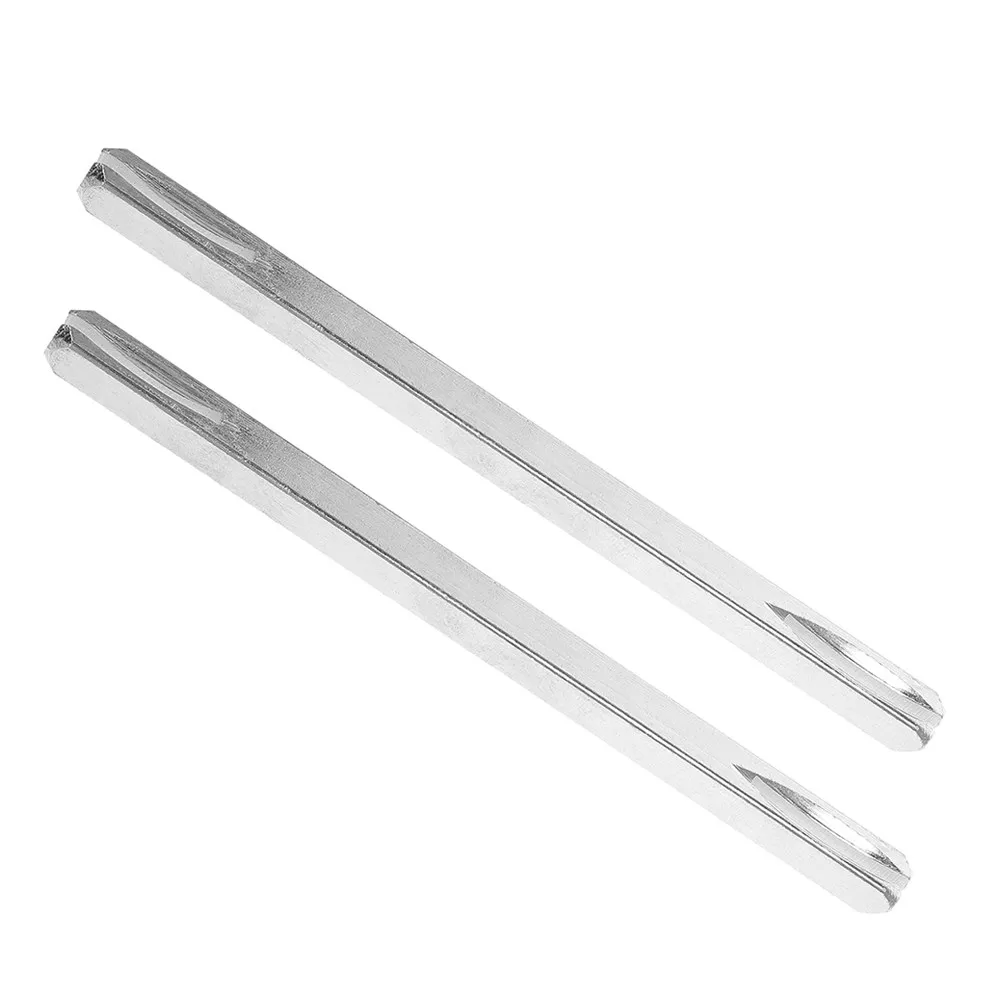 2Pcs 8x8x140mm Spare Door Handle Spindle Rod Replacement Enhanced Security Grooved Iron Core Smooth Operation for Interior