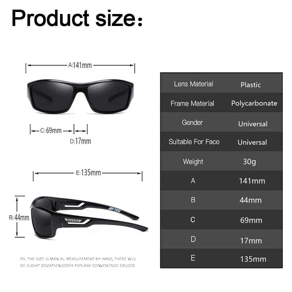 Polarized Sunglasses Men Designer HD Driving Sun Glasses Fashion Male Fishing Eyewear UV400 for Gafas Dirt Bike Moto Car Drivers