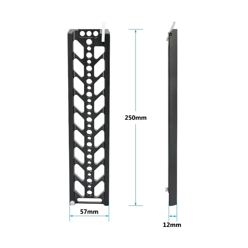 Dovetail Plate and QR Baseplate With Double 15mm Rod Adapter & ARRI Rosette Connections For DSLR Camera Tripod Head