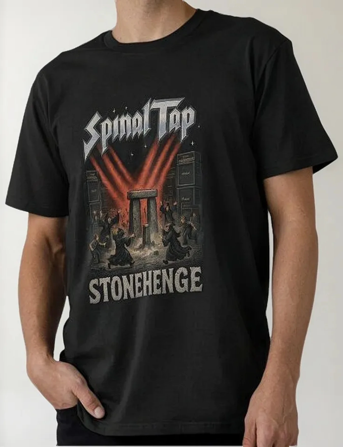 ريميرا ستونهنج! تي شيرت كاليداد للرجال عالي الجودة برقبة دائرية، ملابس شارع عصرية كبيرة الحجم فضفاضة للجنسين #1