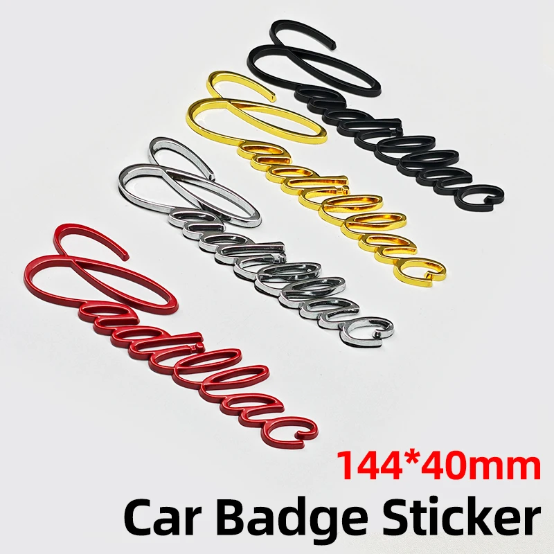 Emblema Metálico Lateral para Guardabarros y Maletero Trasero de Coche para Cadillac Deville ATS BLS CT4 CT5 CTS ESCALADE STS XLR XT6 XTS