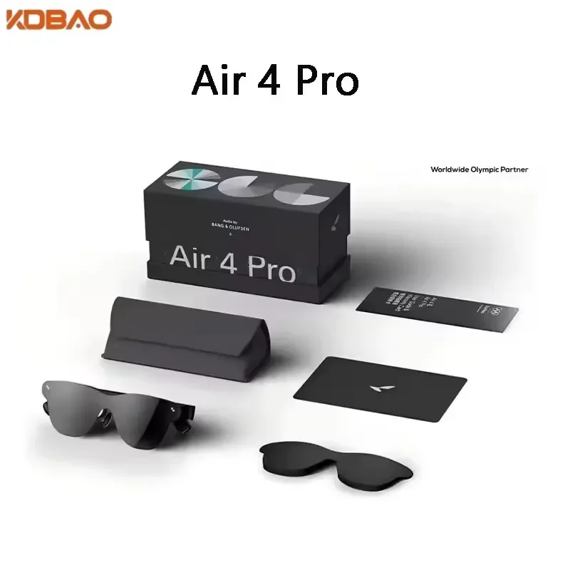 for KDBAO Air4pro AR Smart Glasses DHR10 1200nits Version4000 AI HDR Screen 3840 Hz PWM 3D Audio for China