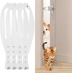 TONG Cat Door Holder Latch Larger Cat Door Alternative to Keep Dogs Out of Cat Litter Boxes and Food with Strap 2.5-6