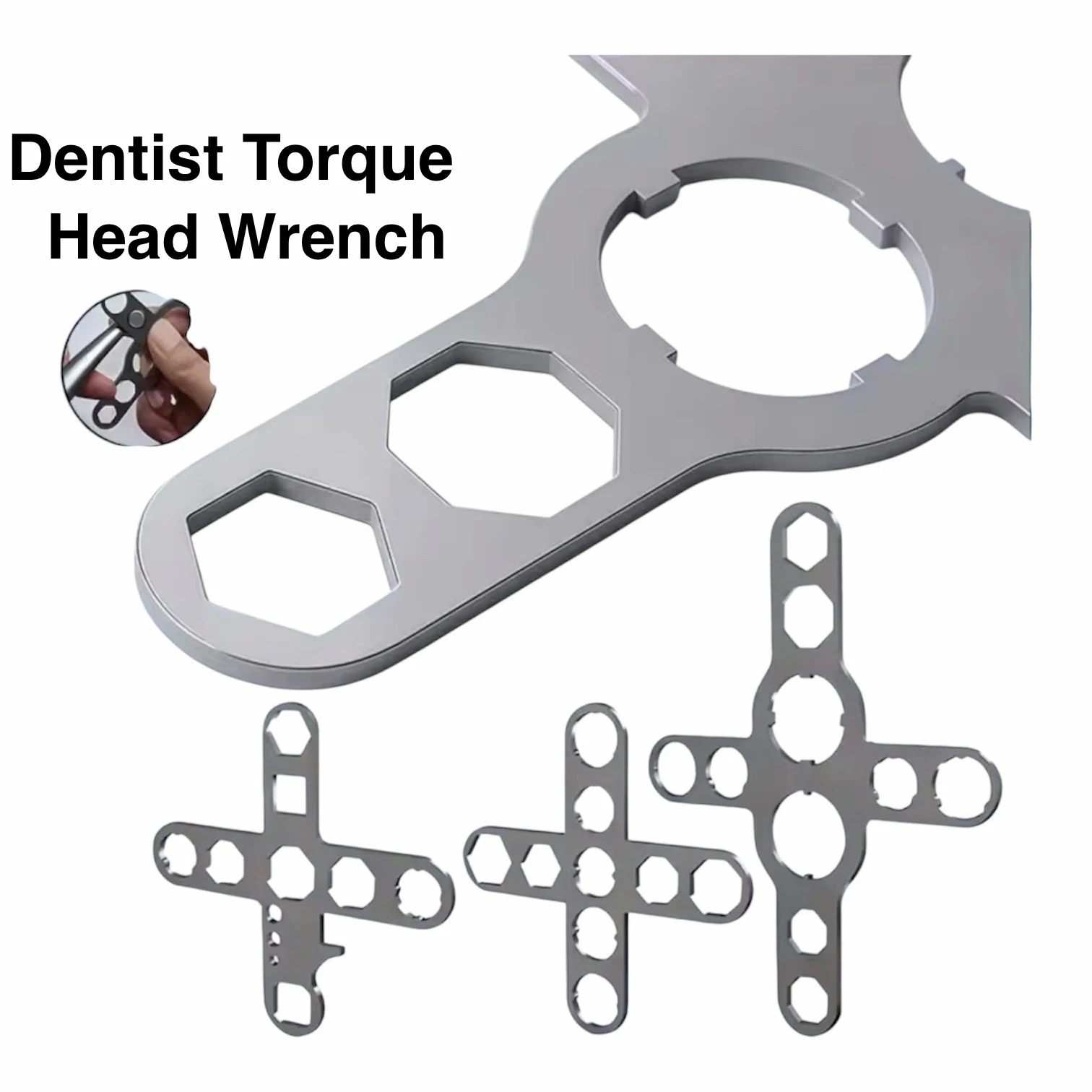 

DENILK Dental Turbine Handpiece Wrench NSK KAVO WH Implant Motor Cartridge Rotor Shaft Spindle Back Cover Repair Removal Tool