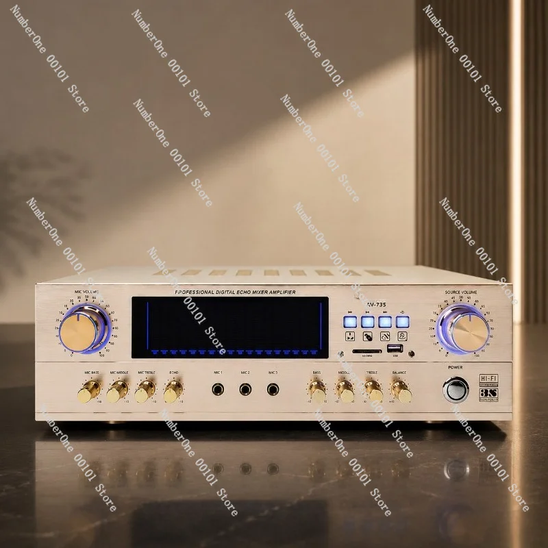 Dual Channel Digital Power Amplifier, AV Stereo Amp for Home & Professional Use, Factory Direct Fast Shipment