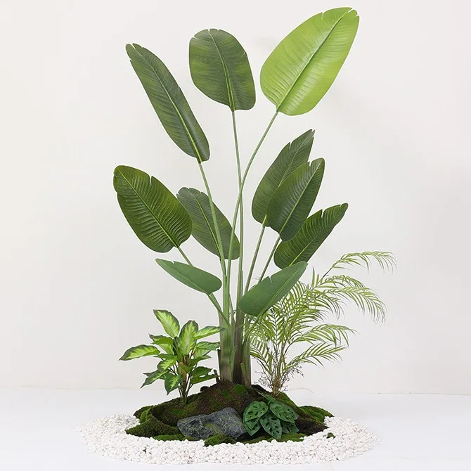 

Interior, simulation, green plants, landscaping, large landscape plants, decoration, shopping malls and hotels