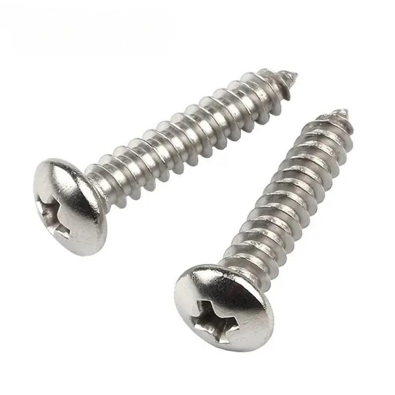 

M1 M1.4 M1.7 M2 M2.2 M2.6 M3 M3.5 M4 M5 M6 Small 304 Stainless Steel Cross for Phillips Pan Round Head Self Tapping Screw Wood