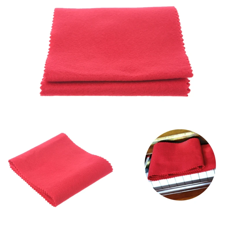 Red Soft Nylon & Cotton Dust Cover Cloth for Case for Piano for Key Keyboard