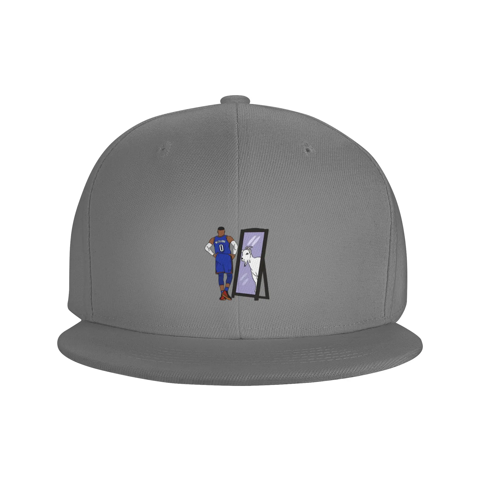 Fashion Russell Westbrook Mirror GOAT (Oklahoma City) Flat Brim Sun Hat  Uv Protection Women's Cap