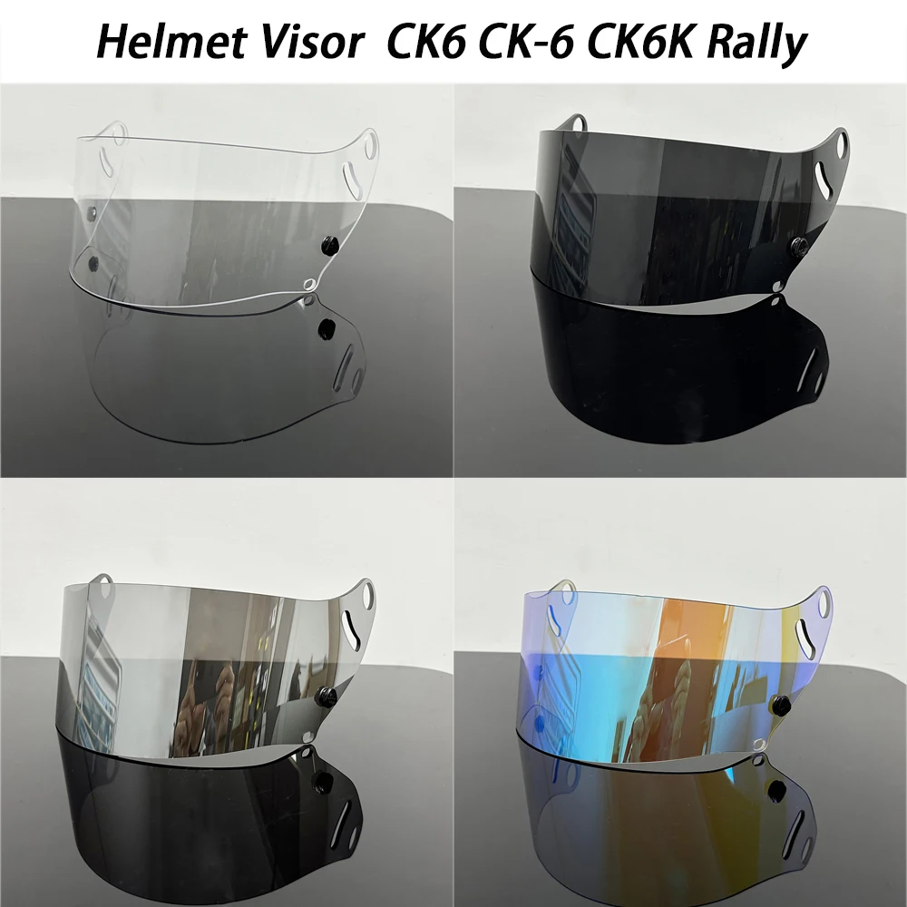 

Motorcycle Helmet Visor plating silver Deep Smoke Replacement Lens helmet Visor For Arai CK6 CK-6 CK6K Rally Racing Kart Racing