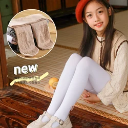 New Child baby Non-slip sole vertical striped tights cute Silver silk bowknot Girl pantyhose spring autumn cotton kids stockings