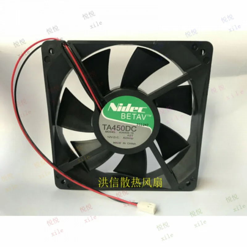

L+ for Nidec TA450DC A34808-16 12V 0.62A 12CM 12025 chassis cooling fan 2pin
