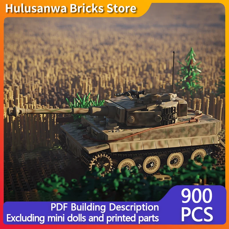 

Heavy Military Tank Model MOC Building Bricks War Equipment Modular Technology Gifts Holiday Assemble Children Toys Suit