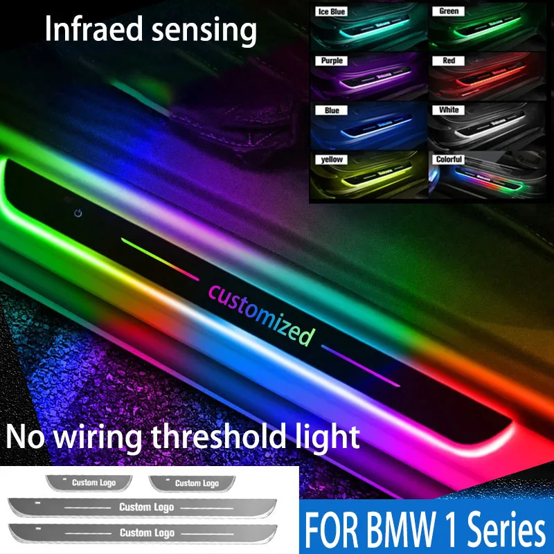 

FOR BMW 1Seriees Welcome pedal ambient light LED car intelligent sensing magic flow decorative light Automotive interior