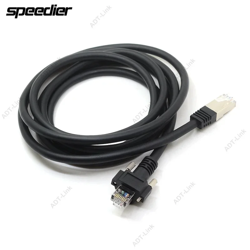 

GIGE Гигабитный Ethernet-кабель с винтами Монтажный замок Промышленная цифровая камера Видеокабели машинного зрения RJ45 8P8C PoE