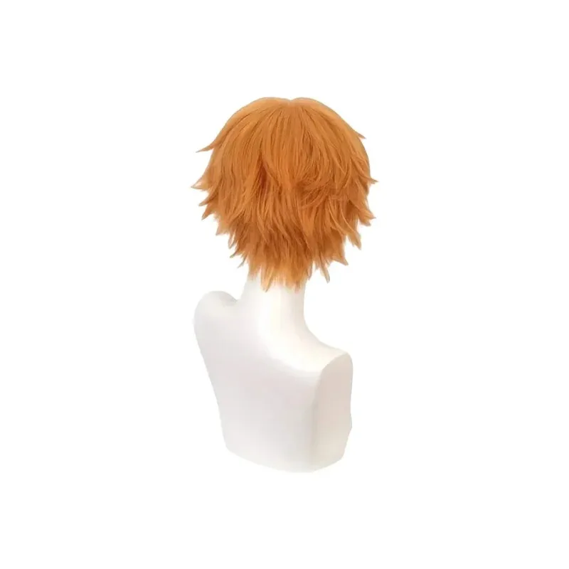 Anime Toilet Bound Hanako Minamoto Kou Pelucas cortas amarillas para cosplay Peluca de pelo sintético resistente al calor