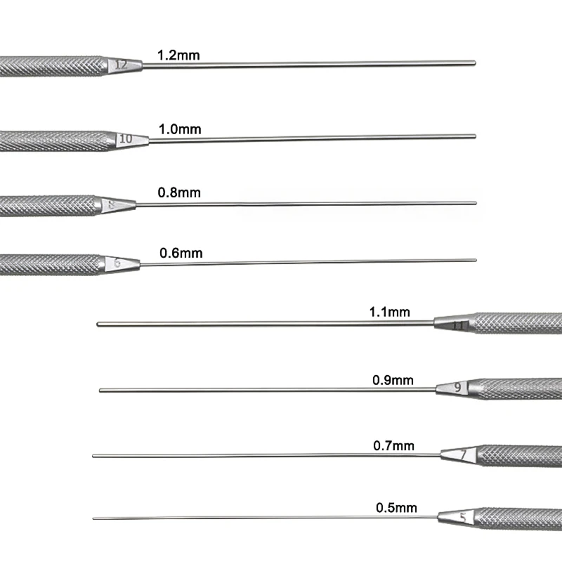 Ophthalmic Lacrimal Duct Probe Flushing Type Double Ended Side Hole Needle With Hole Lacrimal Duct Probing And Unblocking Needle - Image 5