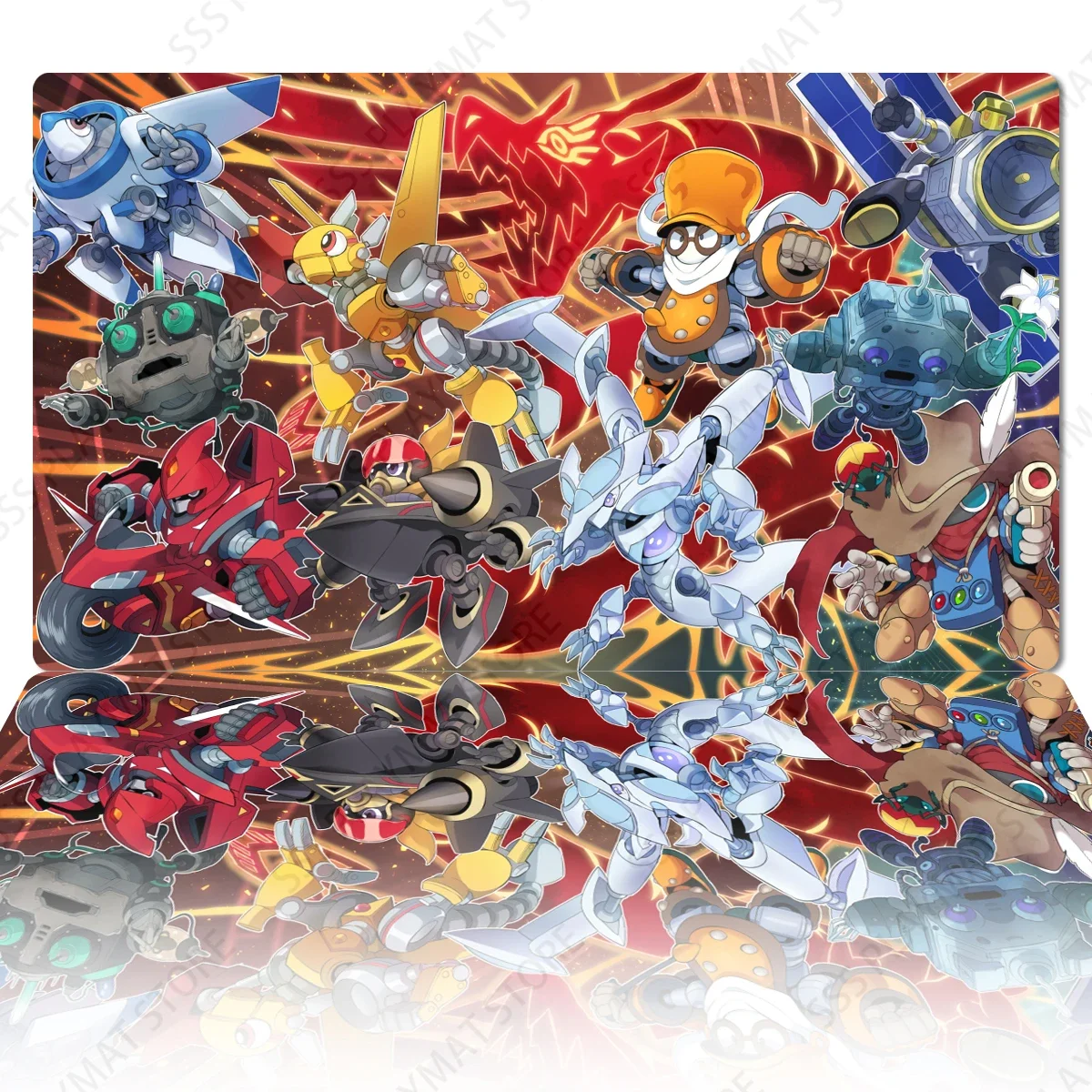 

YuGiOh Synchron TCG CCG Mat Trading Card Game Mat Board Game Playmat Playing Mat Rubber Mousepad Mouse Pad Free Bag 600x350x2mm