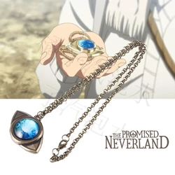 The Promised Neverland Necklace Anime Cosplay Emma Amulet Eye Pendant Metal Necklace for Women Men Gift Car Accessories