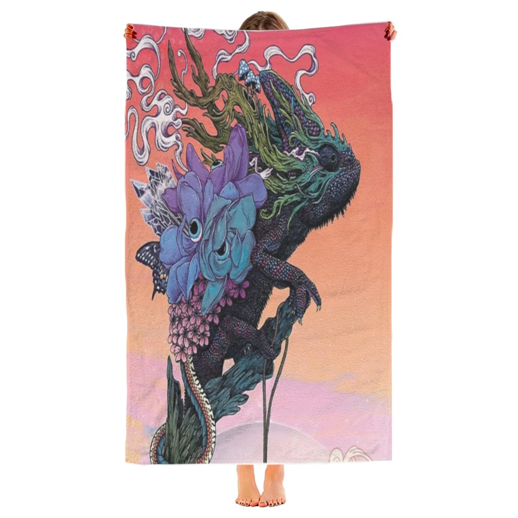 

Quick Drying Beach Towels Phantasmagoria Oversized 30x60inch Printing Towel Super Absorbent Pool Towel Blanket