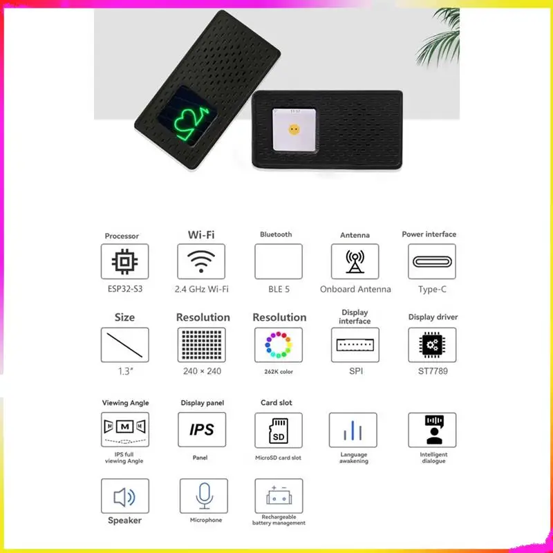 M04K 1,3-дюймовый ЖК-дисплей, Wi-Fi, метеостанция для Deepseek Xiaozhi, робот для голосового чата с искусственным интеллектом, плата разработки ESP32-S3