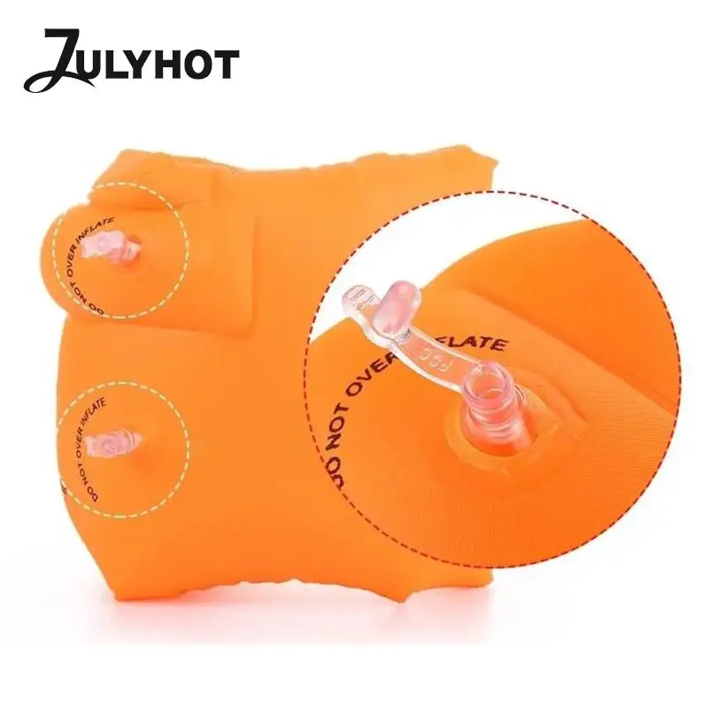 Bandas de brazo inflables para niños y adultos, flotadores de Pvc, tubo de brazos, anillo de aprendizaje de natación inflable, 1 par