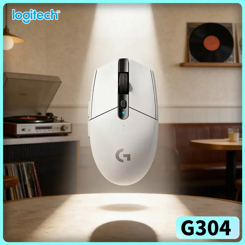 Logitech G304 LIGHTSPEED Wireless Gaming Mouse 12000 DPI HERO Sensor 1ms Latency 250hr Battery Video Reliable Users