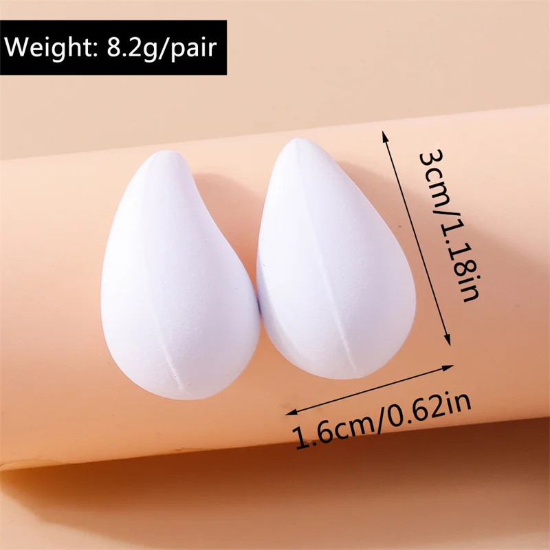 Aihua Koreanische Emaille Großen Platz Stud Ohrringe Weibliche Mode Süße Rot Weiß Farbe Geometrie Aussage Ohr Studs Schmuck Geschenke – Detail 19