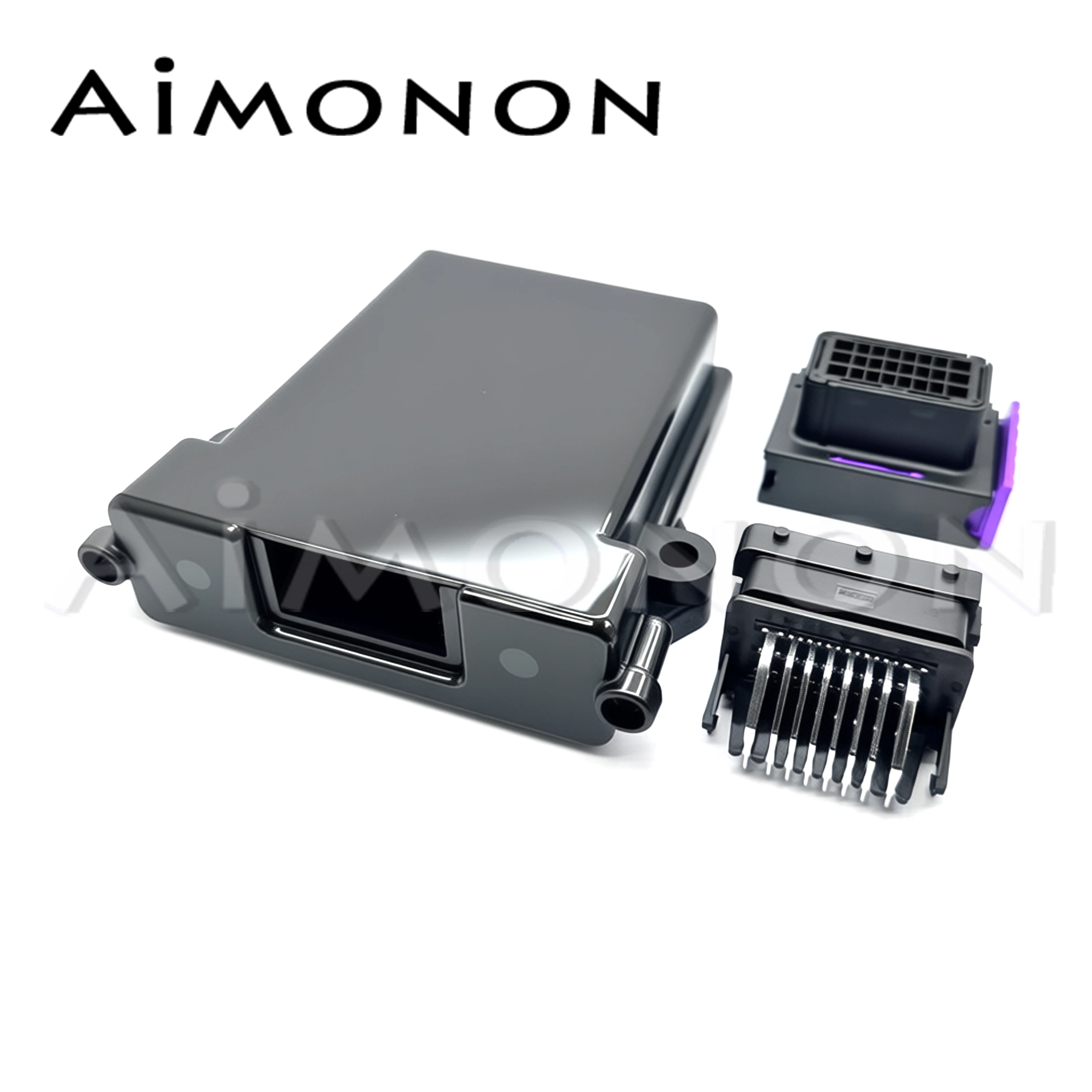 1 Set 24 Pin Plastic Automotive Ecu Pcb Enclosure Box Case With Mating Male And Female Fci Connectors EEC-325X4A