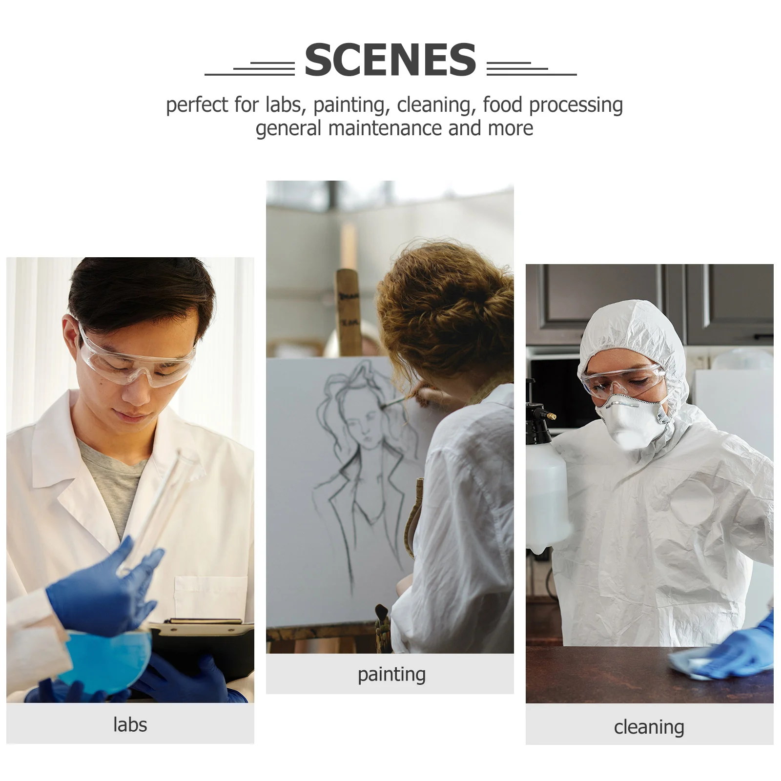 Abrigo Experimental de tela no tejida para laboratorio, abrigos blancos a prueba de polvo, transpirable, trabajo científico de manga larga