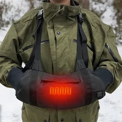 Guantes cálidos con calefacción eléctrica USB, Control de temperatura de 3 cambios, calentador de manos de invierno, guantes calefactores impermeables, accesorios de caza