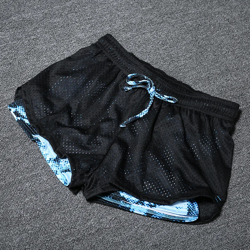 Pantalones cortos deportivos de verano para mujer, Shorts de YOGA finos de secado rápido, holgados, a prueba de luz, para Fitness, color negro, 2022